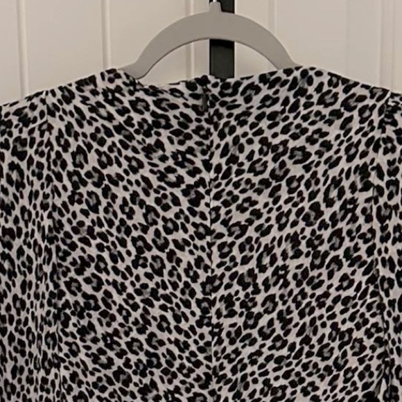 ZARA-Animal Print dress-size Small-black/white-NWT-Retail $50 - Picture 11 of 12